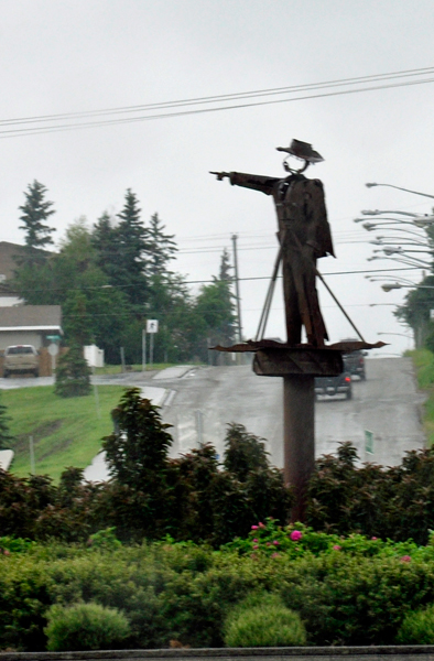 Pioneer Surveyor Statue.